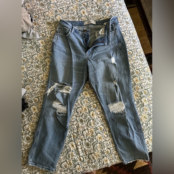 Hollister Denim - Hollister Women's Boyfriend Jeans in Light Blue